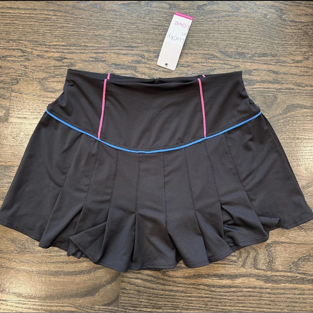 Lucky in love tennis skirt small